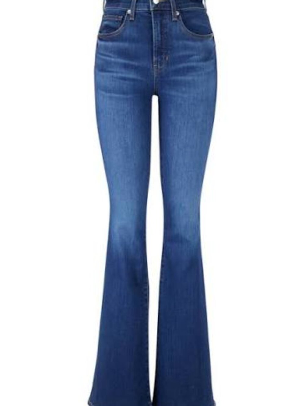 Veronica Beard Sierra High Rise Cropped Flare Jeans Blue Wash 27 J232022820276SR - Picture 6 of 6